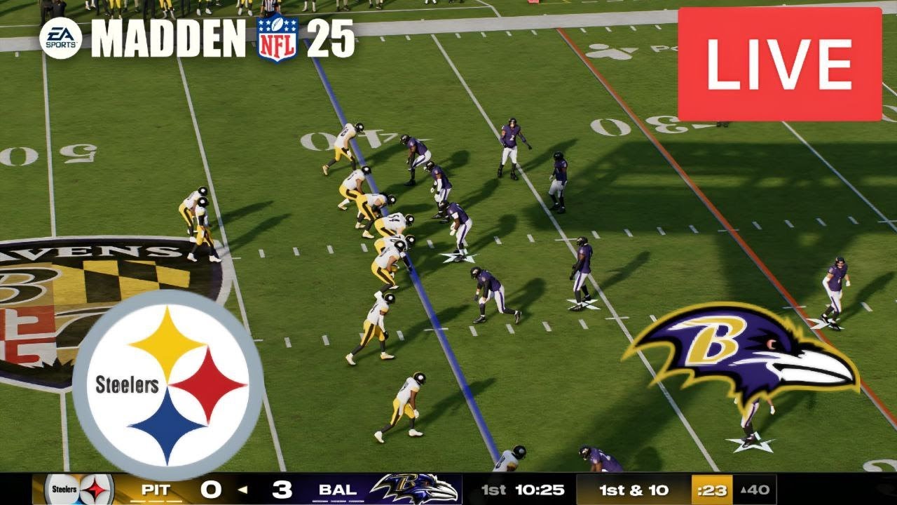 🔴LIVE : Pittsburgh Steelers vs Baltimore Ravens | NFL Season Match Live Now MADDEN25 Vlog 🔴LIVE : Pittsburgh Steelers vs Baltimore Ravens | NFL Season Match Live Now MADDEN25 Vlog