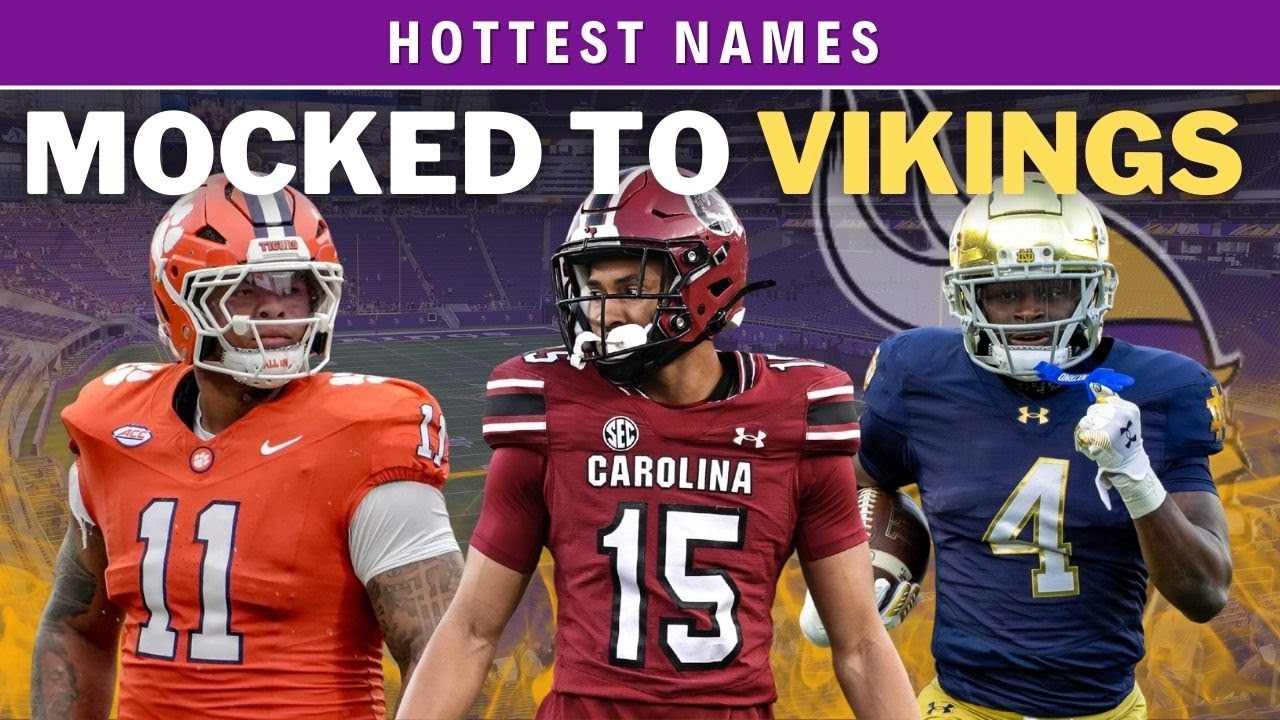 5 Hottest Names Mocked to the Vikings in Round 1 in 2026 NFL Draft 5 Hottest Names Mocked to the Vikings in Round 1 in 2026 NFL Draft
