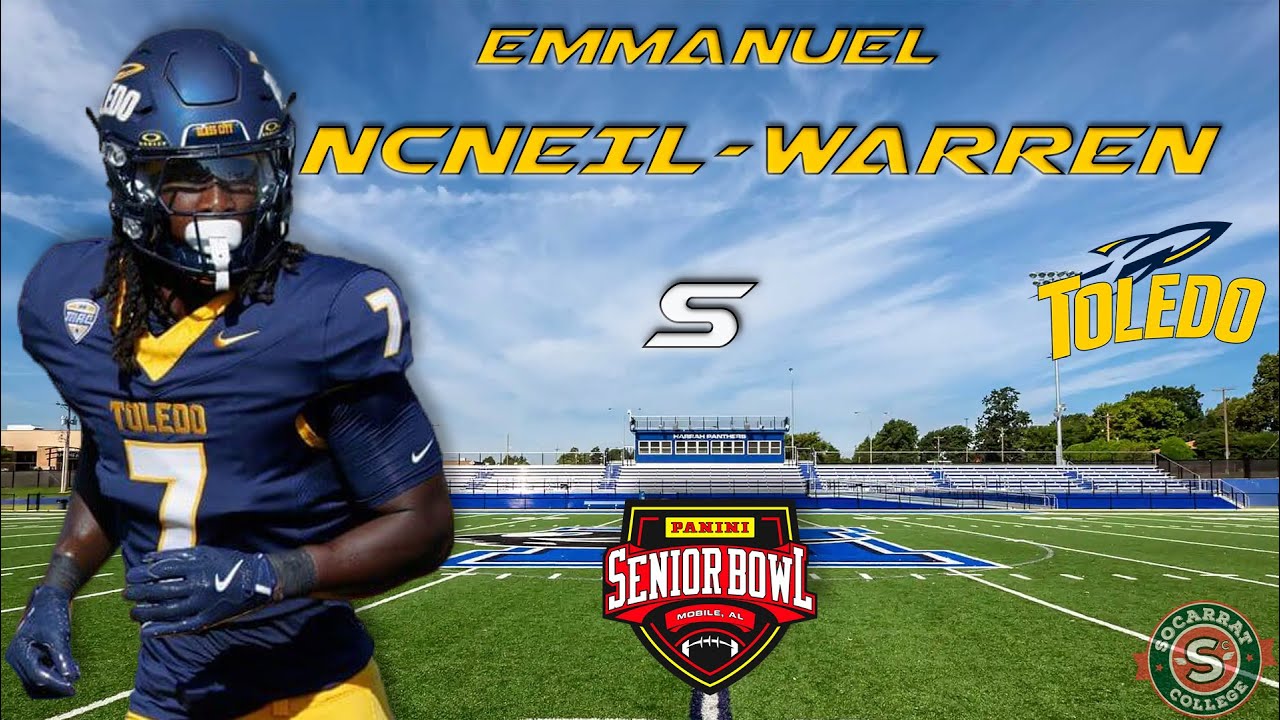 Emmanuel McNeil Warren. Safety. Toledo. NFL draft prospect 2026 Emmanuel McNeil Warren. Safety. Toledo. NFL draft prospect 2026