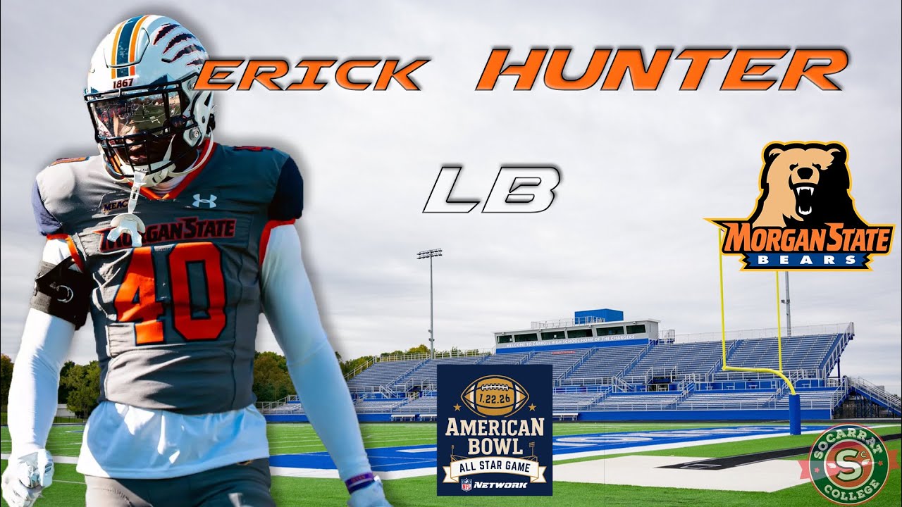 Erick Hunter. LB. Morgan State. NFL Draft 2026 Erick Hunter. LB. Morgan State. NFL Draft 2026