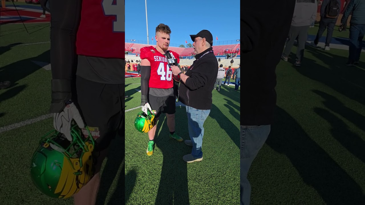 Scott interviews Bryce Boettcher LB from Oregon at the Senior Bowl Practice Scott interviews Bryce Boettcher LB from Oregon at the Senior Bowl Practice