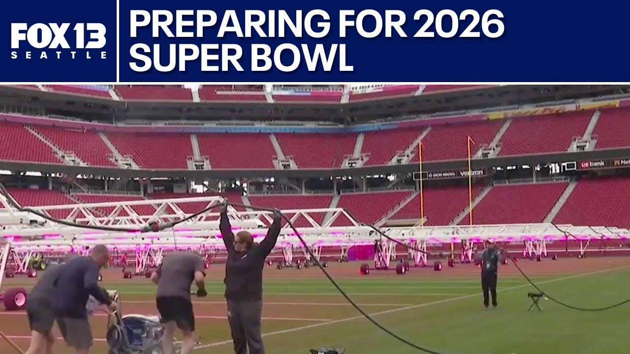 Super Bowl 2026 field prep underway at Levi’s Stadium | FOX 13 Seattle Vlog Super Bowl 2026 field prep underway at Levi’s Stadium | FOX 13 Seattle Vlog