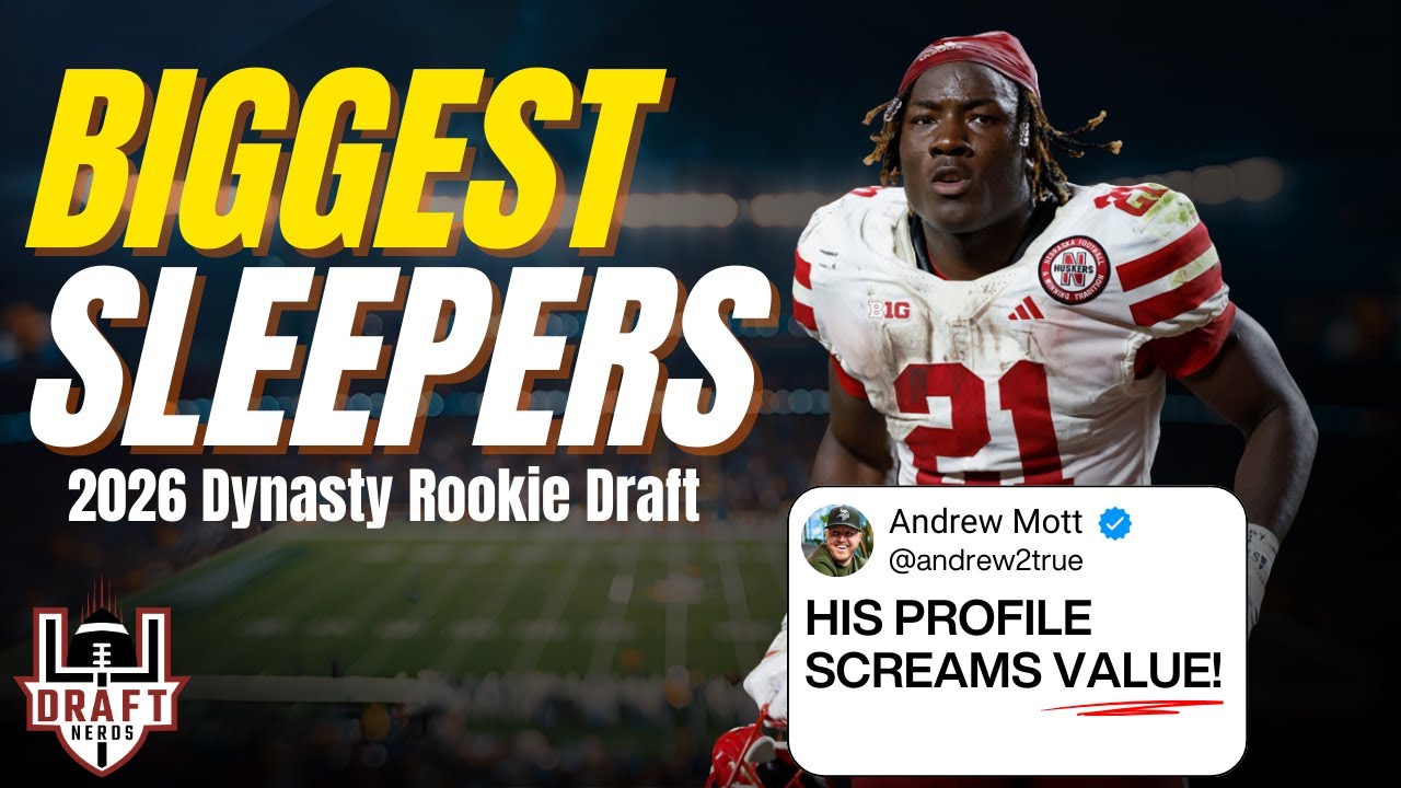 The 6 BIGGEST Sleepers in the 2026 NFL Draft for Dynasty The 6 BIGGEST Sleepers in the 2026 NFL Draft for Dynasty