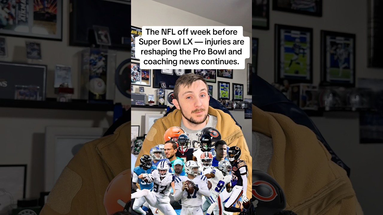 The NFL off week before Super Bowl LX — injuries are reshaping Pro Bowl and coaching news continues. Vlog The NFL off week before Super Bowl LX — injuries are reshaping Pro Bowl and coaching news continues. Vlog