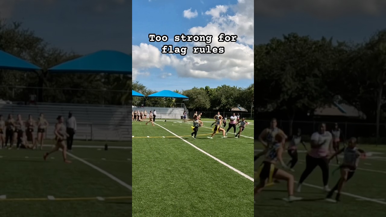 Too strong for flag rules #nfl #flagfootball #girl #sports #highlights #ballislife #prosports Too strong for flag rules #nfl #flagfootball #girl #sports #highlights #ballislife #prosports