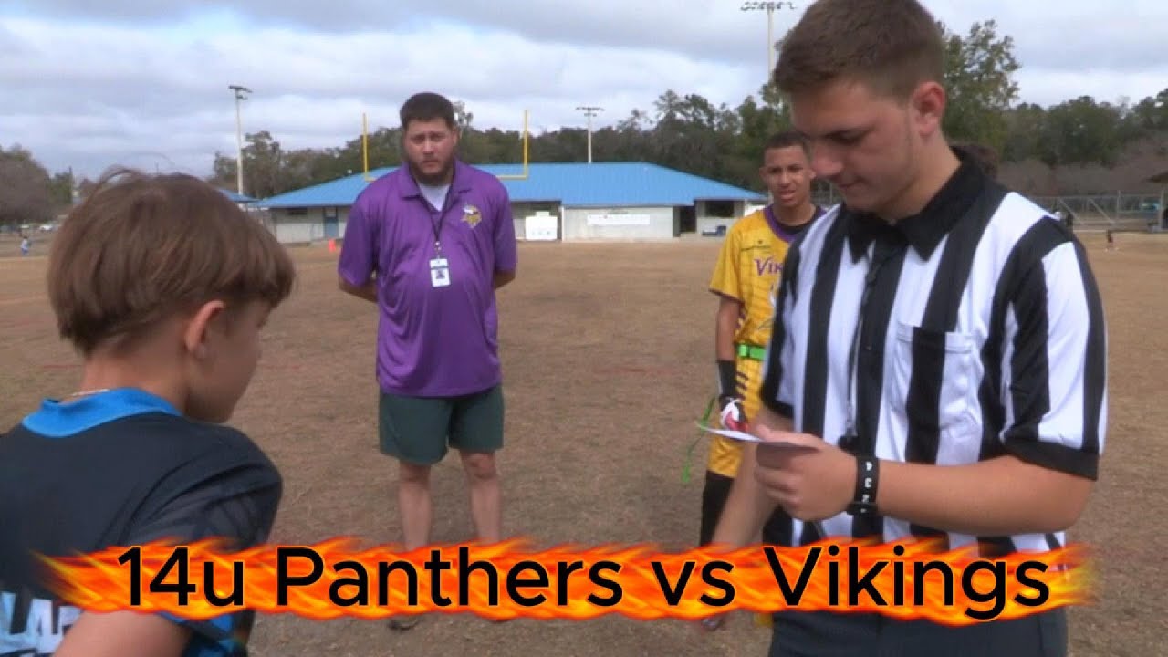 14u Panthers vs Vikings Week 3 of Marion County NFL Flag Football League, Filmed by TLC SPORTS. 14u Panthers vs Vikings Week 3 of Marion County NFL Flag Football League, Filmed by TLC SPORTS.