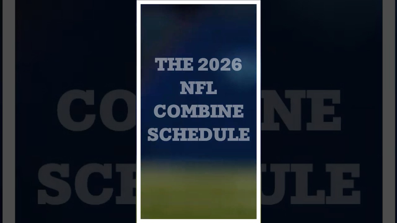 2026 NFL Combine Schedule Breakdown | Full Event Timeline in 60 Seconds Vlog 2026 NFL Combine Schedule Breakdown | Full Event Timeline in 60 Seconds Vlog