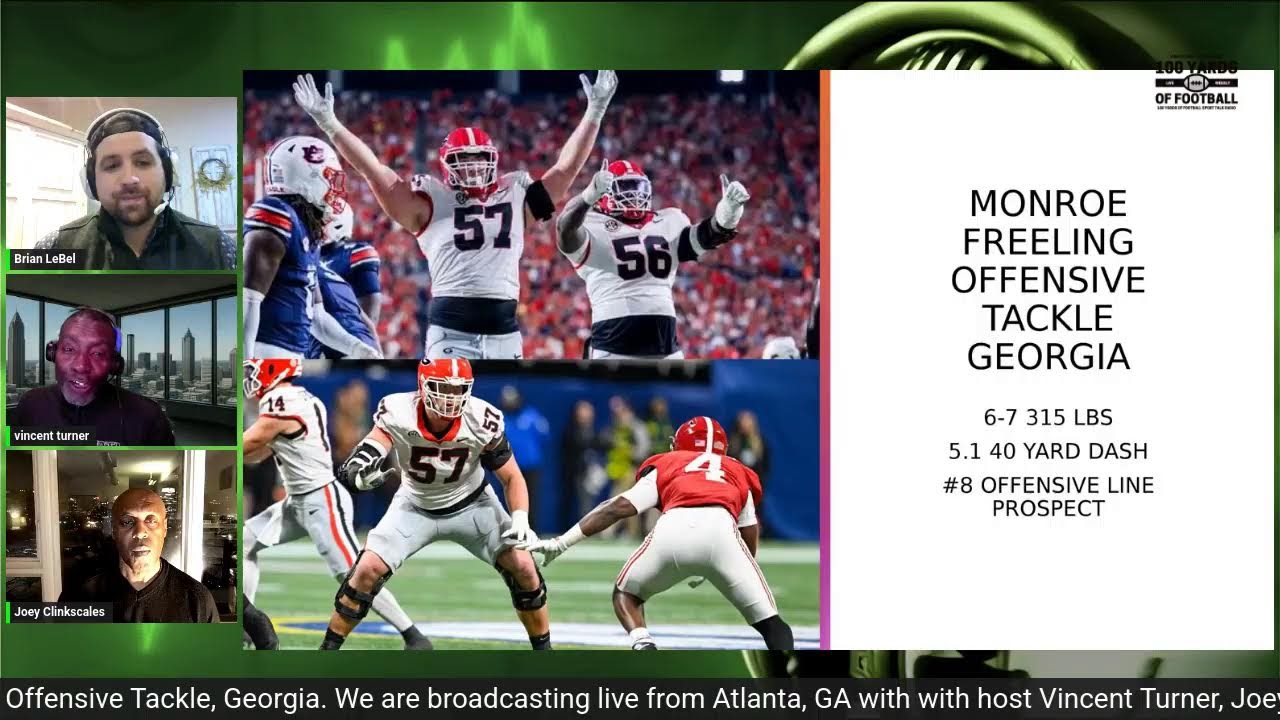 2026 NFL Draft Prospect Show featuring Monroe Freeling, OT, Georgia 2026 NFL Draft Prospect Show featuring Monroe Freeling, OT, Georgia