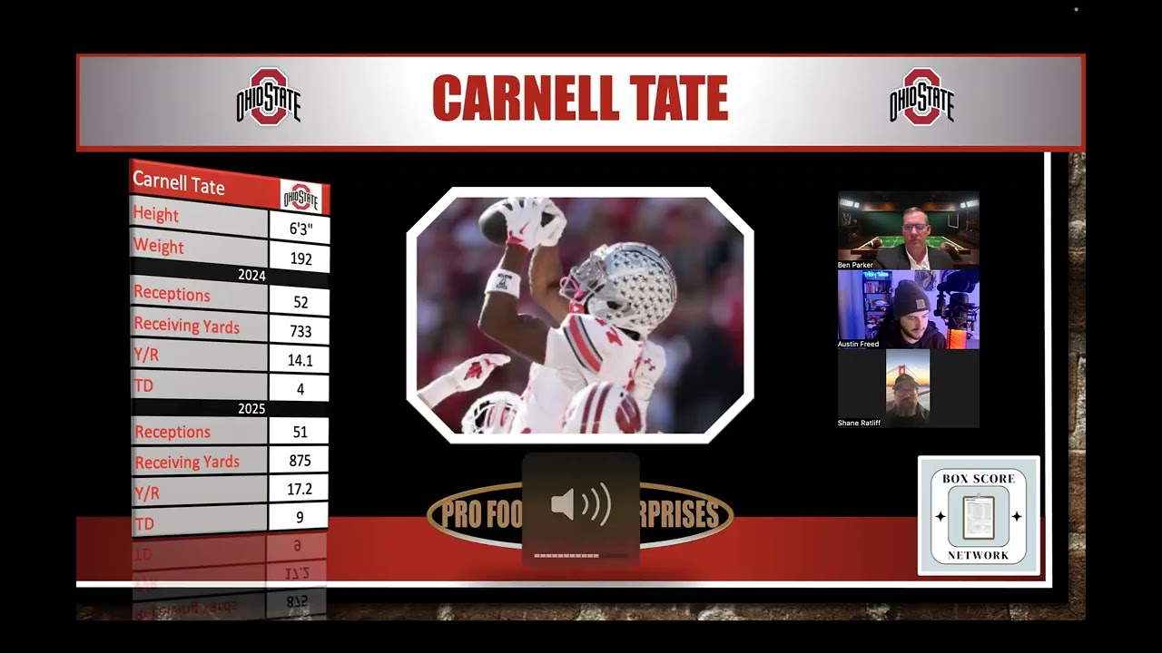 2026 NFL Draft Prospects: Carnell Tate 2026 NFL Draft Prospects: Carnell Tate
