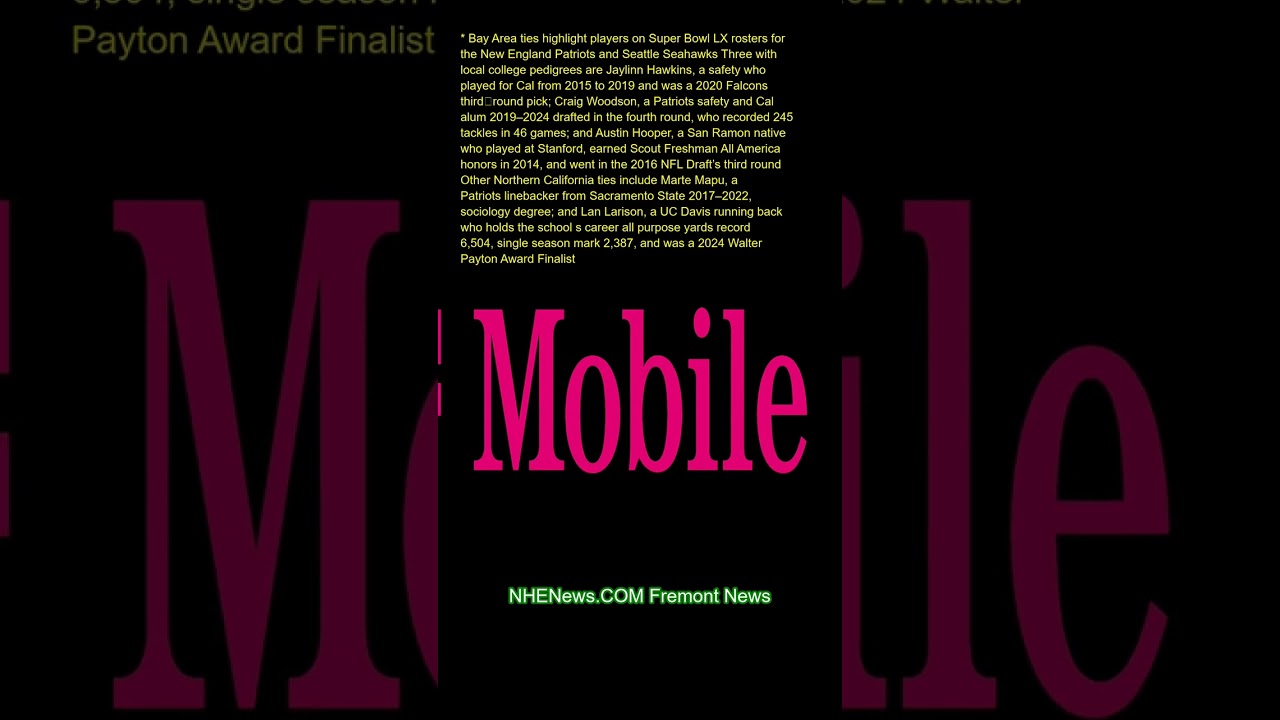 Bay Area ties highlight players on Super Bowl LX rosters for the New England Patriots and Seattle Se Vlog Bay Area ties highlight players on Super Bowl LX rosters for the New England Patriots and Seattle Se Vlog