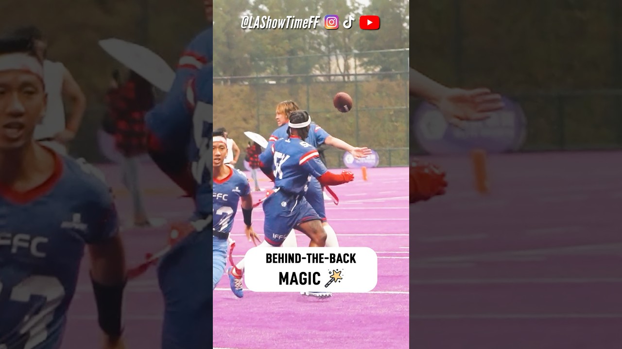 Behind the back magic 🪄 touchdown pass #nfl #football #flagfootball #sports #athlete Behind the back magic 🪄 touchdown pass #nfl #football #flagfootball #sports #athlete
