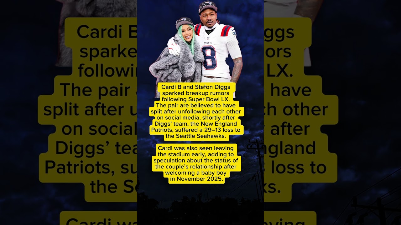 Cardi B and Stefon Diggs Spark Breakup Rumors After Super Bowl LX #cardib #stefondiggs #news Vlog Cardi B and Stefon Diggs Spark Breakup Rumors After Super Bowl LX #cardib #stefondiggs #news Vlog