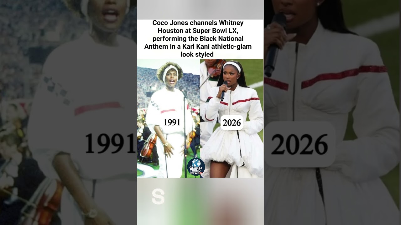 Coco Jones Honors Whitney Houston at Super Bowl LX in Karl Kani #shorts #viral Vlog Coco Jones Honors Whitney Houston at Super Bowl LX in Karl Kani #shorts #viral Vlog