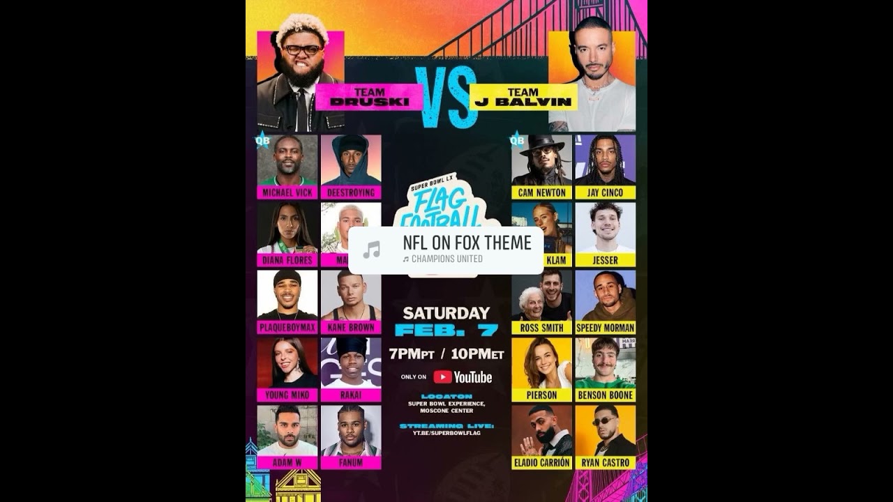 Fun one coming Saturday 😎SB LX Flag Football Game — Saturday 2/7 10pm ET on NFL Fun one coming Saturday 😎SB LX Flag Football Game — Saturday 2/7 10pm ET on NFL