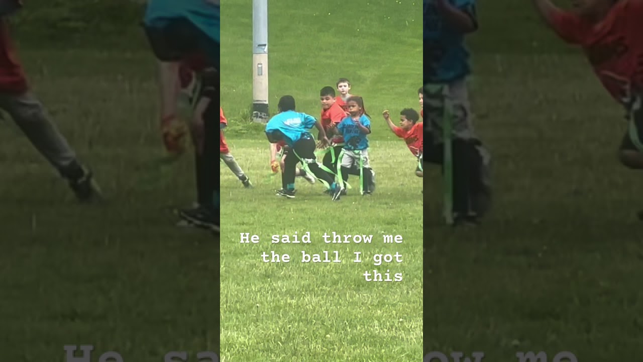 He is built for this at 5ths old. #youthfootball #flagfootball #nflflag He is built for this at 5ths old. #youthfootball #flagfootball #nflflag