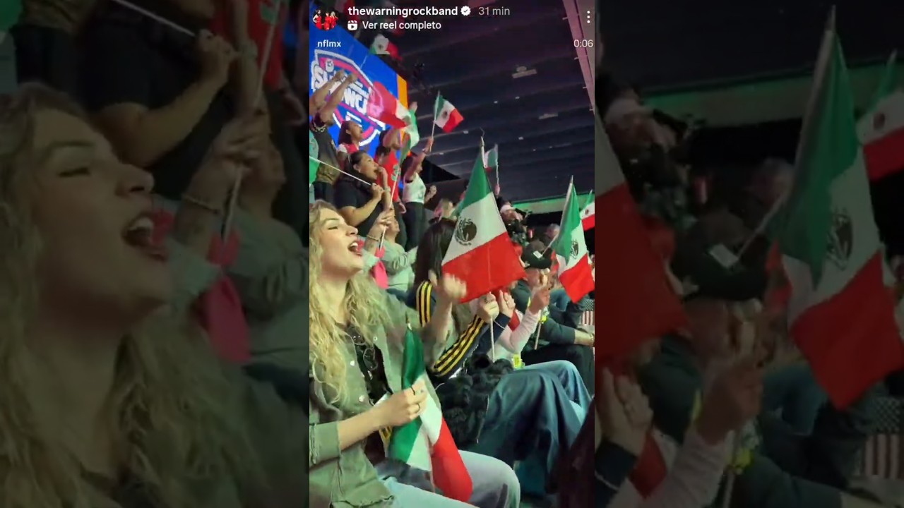 IG: THE WARNING at the USA vs. Mexico Flag Football Showcase π²π½π #nfl #thewarning #paulinavillarreal IG: THE WARNING at the USA vs. Mexico Flag Football Showcase π²π½π #nfl #thewarning #paulinavillarreal