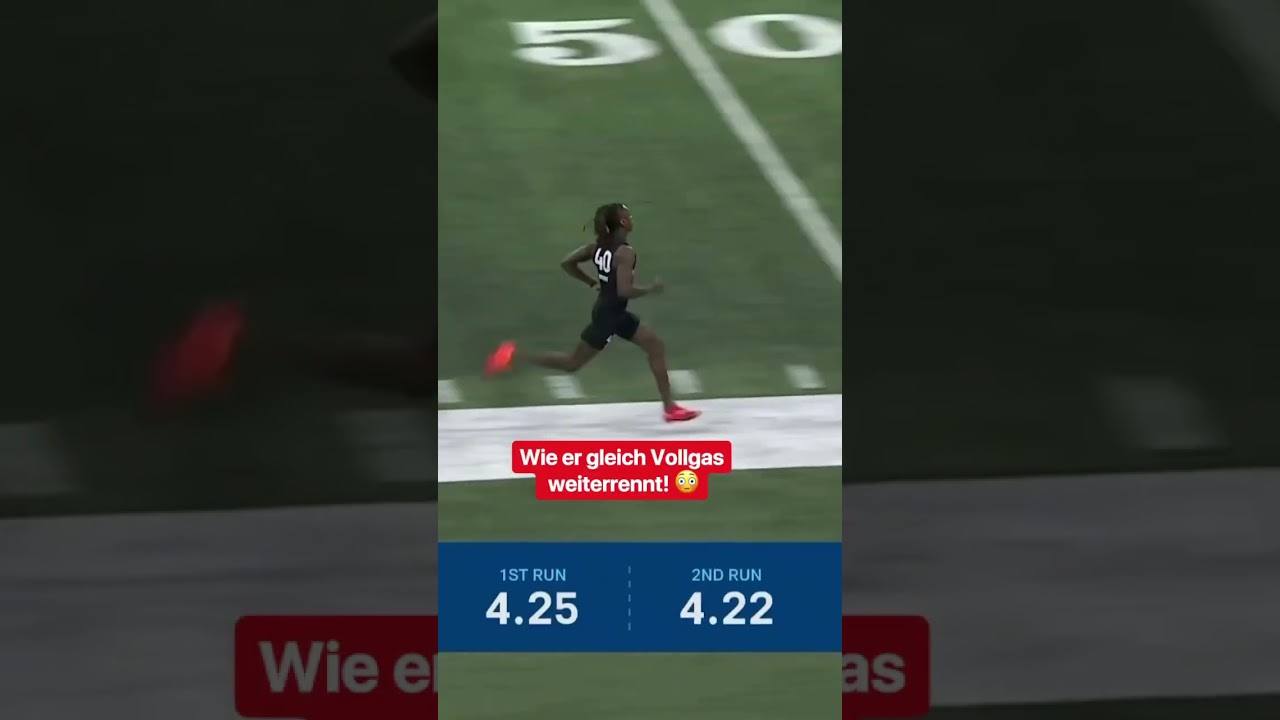 NIEMAND IN DER NFL IST SCHNELLER! 🤯 #nfl #nflcombine #sprint  Vlog NIEMAND IN DER NFL IST SCHNELLER! 🤯 #nfl #nflcombine #sprint  Vlog