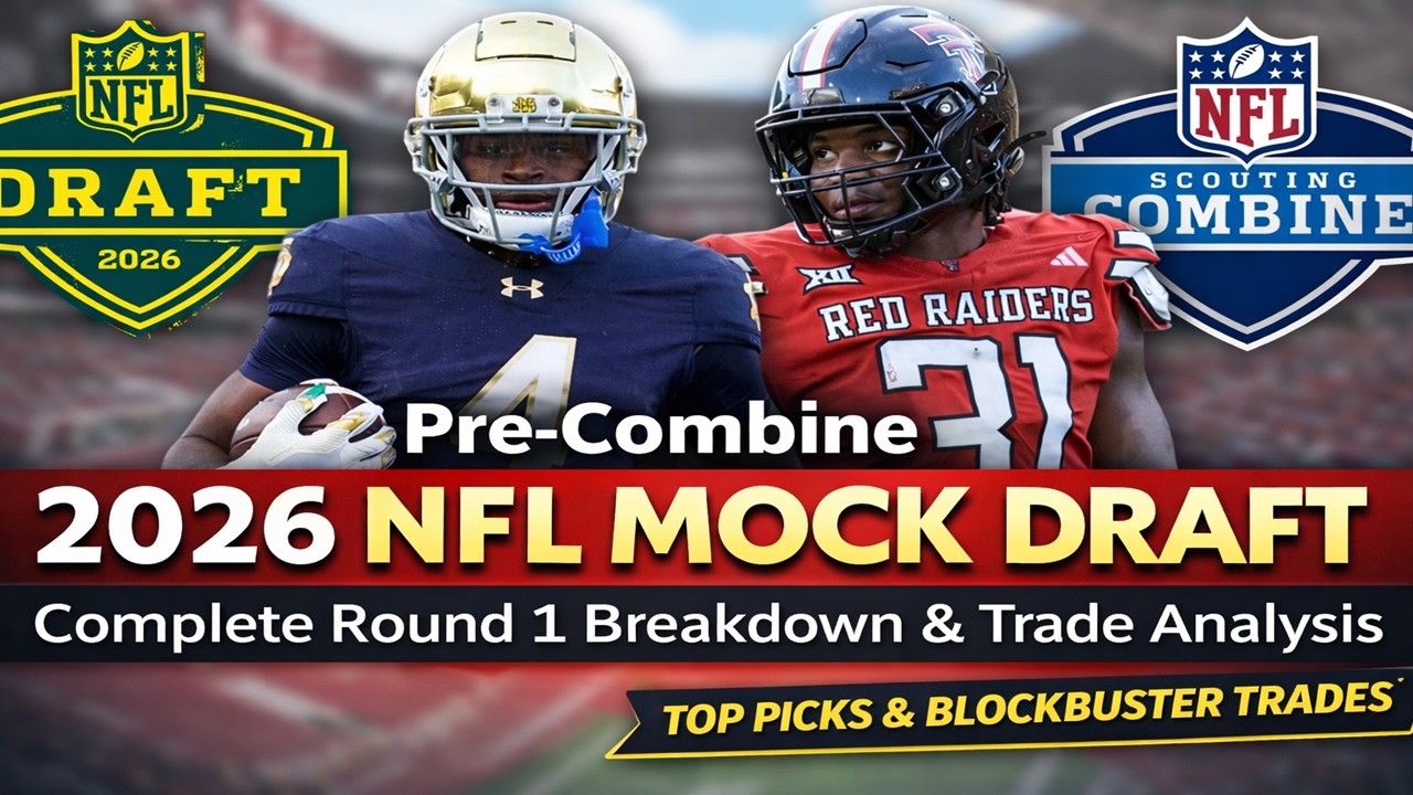 Pre Combine 2026 NFL Mock Draft – Complete Round 1 Breakdown & Trade Analysis Vlog Pre Combine 2026 NFL Mock Draft – Complete Round 1 Breakdown & Trade Analysis Vlog