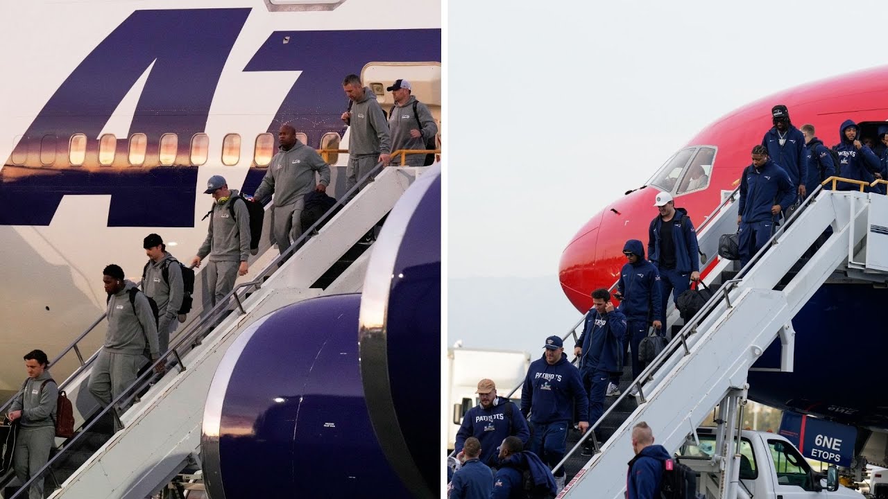 Seahawks, Patriots fans give teams big welcome as they touch down in Bay Area for Super Bowl Vlog Seahawks, Patriots fans give teams big welcome as they touch down in Bay Area for Super Bowl Vlog