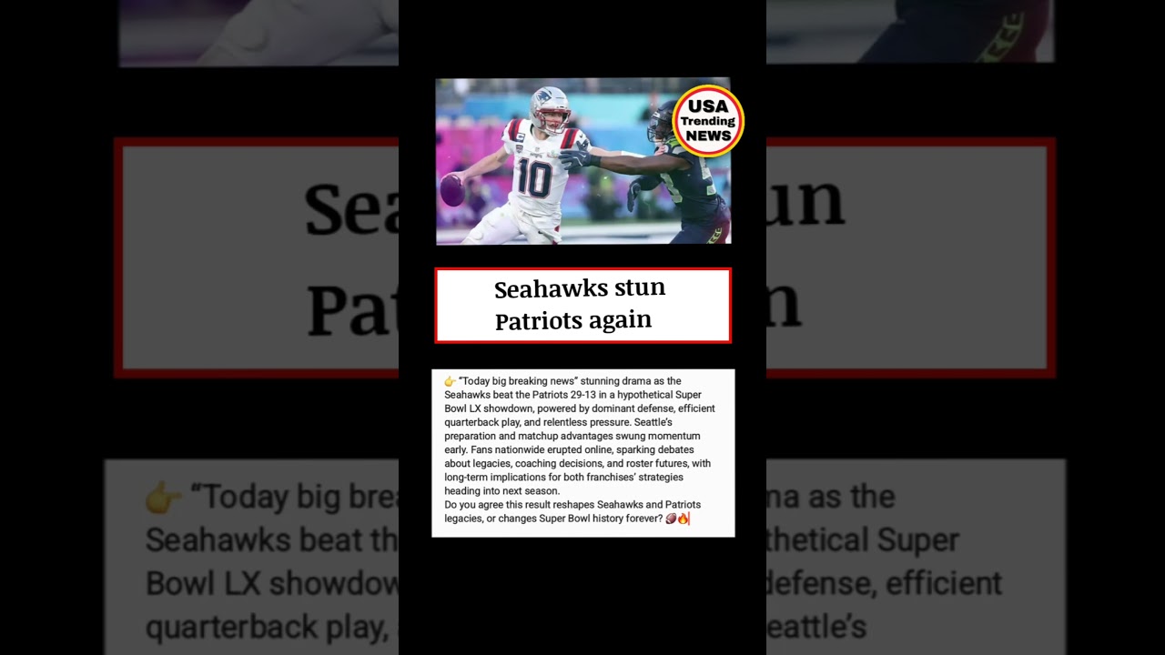Seahawks vs Patriots Super Bowl LX Breakdown: Seattle’s 29-13 Statement Win Vlog Seahawks vs Patriots Super Bowl LX Breakdown: Seattle’s 29-13 Statement Win Vlog
