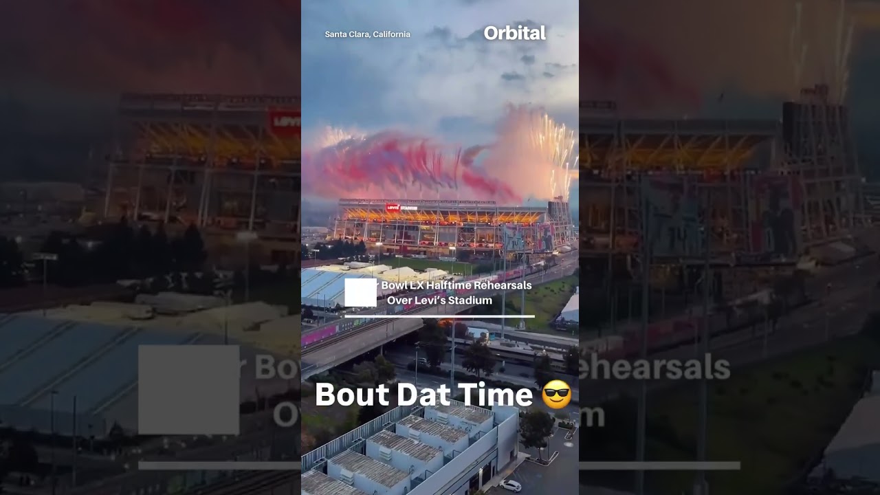 Super Bowl LX Halftime Rehearsals Spark Fireworks Over Levi’s Stadium Vlog Super Bowl LX Halftime Rehearsals Spark Fireworks Over Levi’s Stadium Vlog