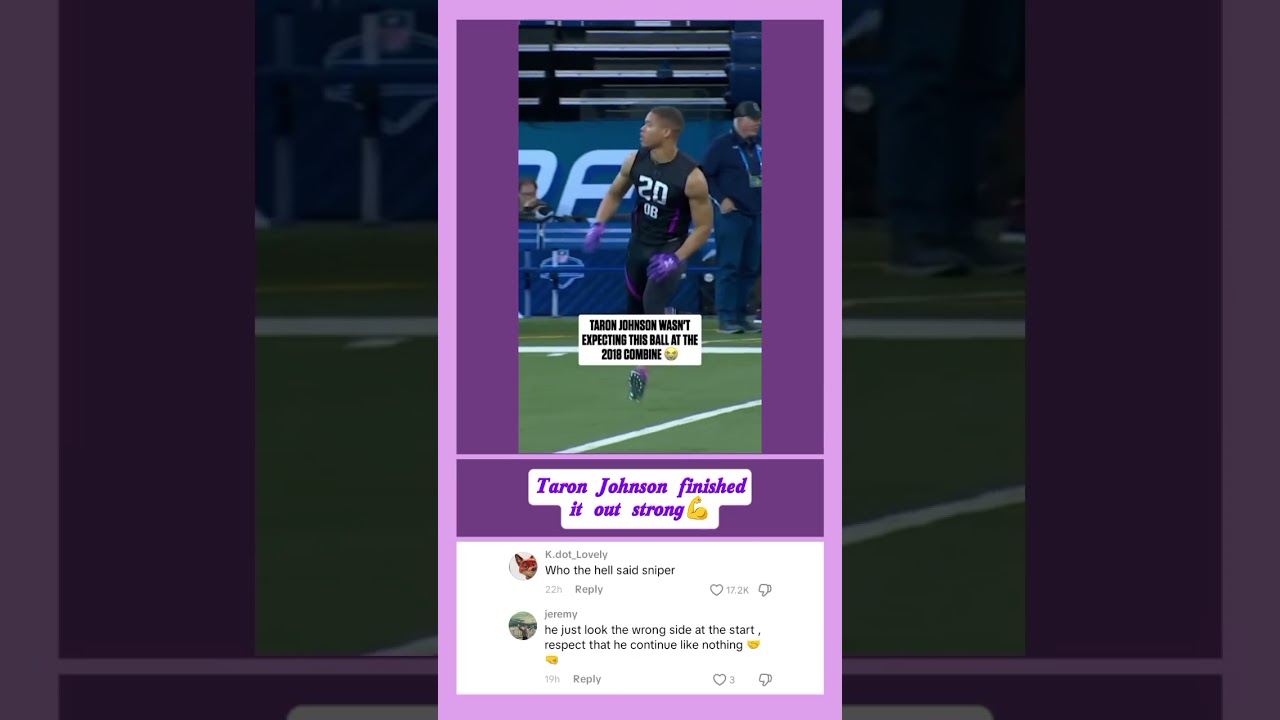 Taron Johnson finished it out strong💪 #taronjohnson#buffalobills#nfl #nflcombine#football Vlog Taron Johnson finished it out strong💪 #taronjohnson#buffalobills#nfl #nflcombine#football Vlog