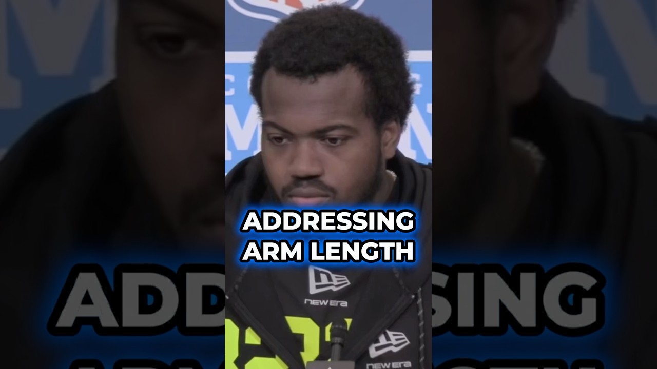 Top 2026 Draft Prospect Rueben Bain Jr. Addresses Arm Length Concerns #nfl #nflcombine #shorts Top 2026 Draft Prospect Rueben Bain Jr. Addresses Arm Length Concerns #nfl #nflcombine #shorts