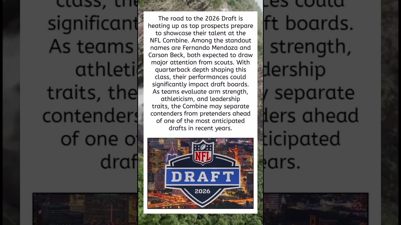 Top 2026 NFL Combine Prospects to Watch Closely ππ₯ Vlog Top 2026 NFL Combine Prospects to Watch Closely ππ₯ Vlog