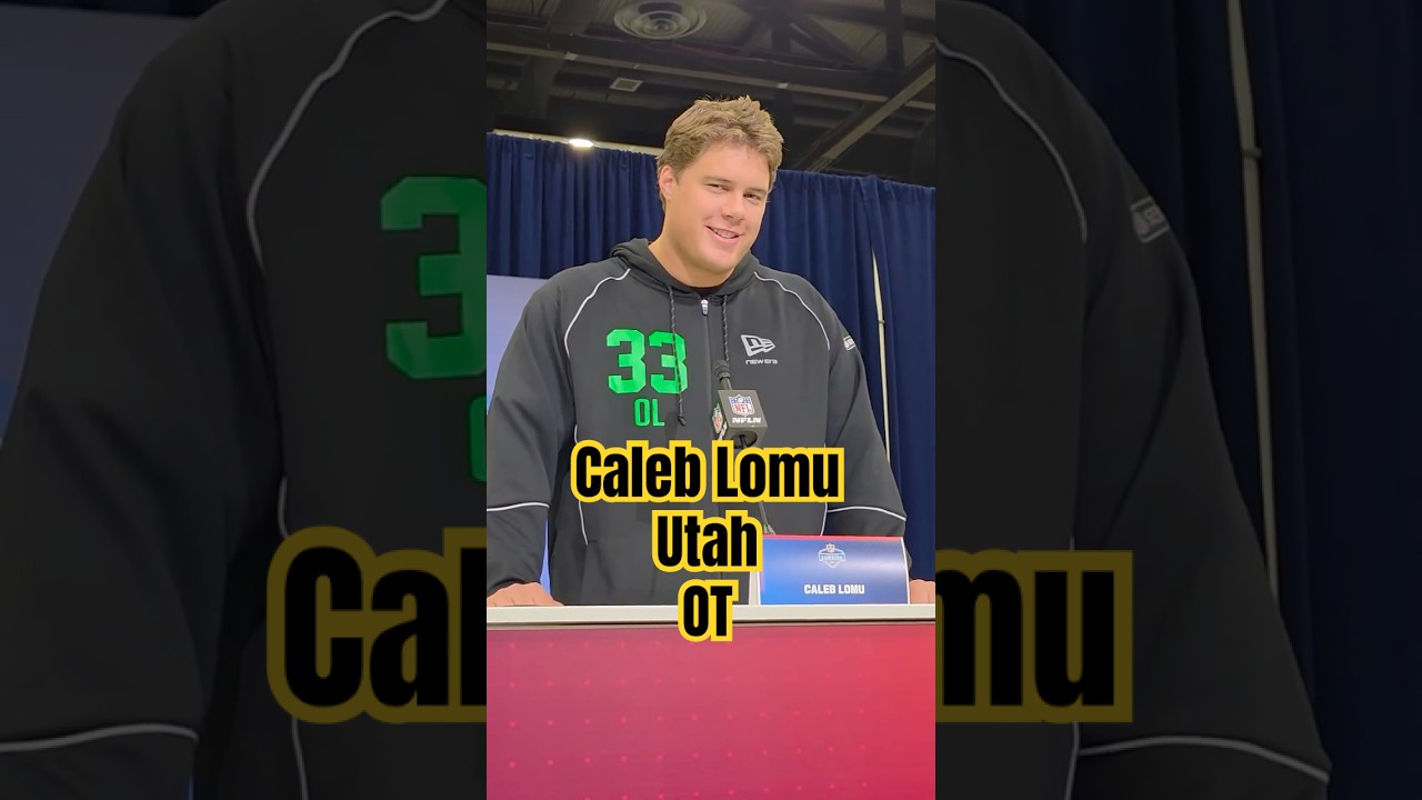 2026 NFL Combine | Caleb Lomu at the Podium 2026 NFL Combine | Caleb Lomu at the Podium