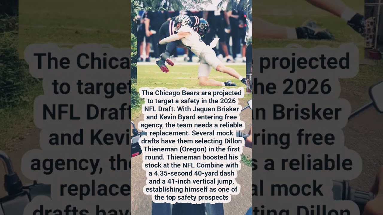 2026 NFL mock draft: Bears land a top safety prospect #nfl #usa #usatoday 2026 NFL mock draft: Bears land a top safety prospect #nfl #usa #usatoday