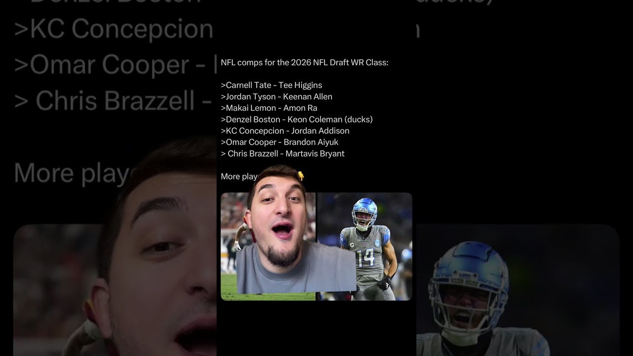 2026 WR Comparisons Are Wild #NFL #NFLDraft #CFB #shorts #trending #sports #shorts #football 2026 WR Comparisons Are Wild #NFL #NFLDraft #CFB #shorts #trending #sports #shorts #football