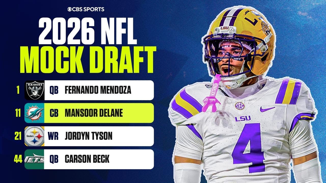 3-ROUND 2026 NFL Mock Draft: Dolphins beef up secondary, Jets get future QB/WR duo 👀 3-ROUND 2026 NFL Mock Draft: Dolphins beef up secondary, Jets get future QB/WR duo 👀