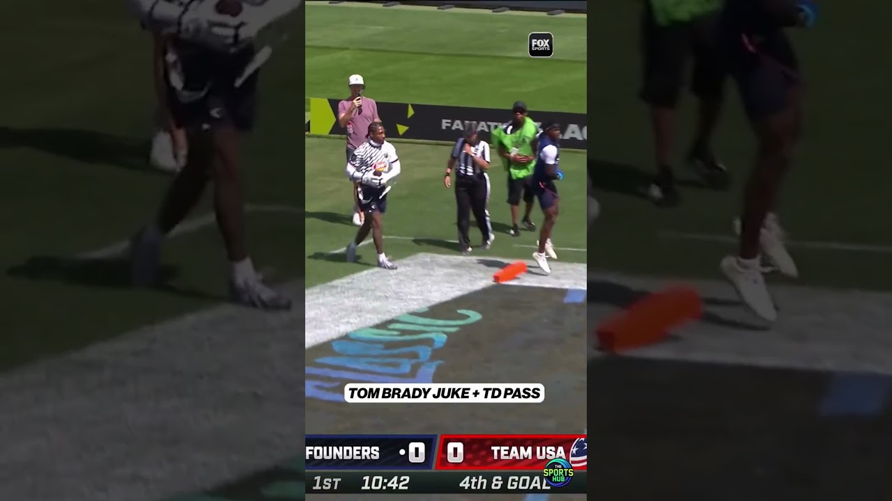 Brady MAKES IT LOOK EASY against flag football defense. #nfl #shorts Brady MAKES IT LOOK EASY against flag football defense. #nfl #shorts