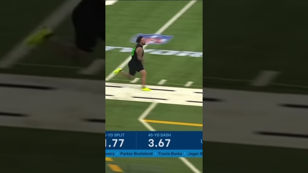 Chase Bisontis OL 40 Yard Dash #nfl #football #nflcombine #40yarddash #fyp Chase Bisontis OL 40 Yard Dash #nfl #football #nflcombine #40yarddash #fyp