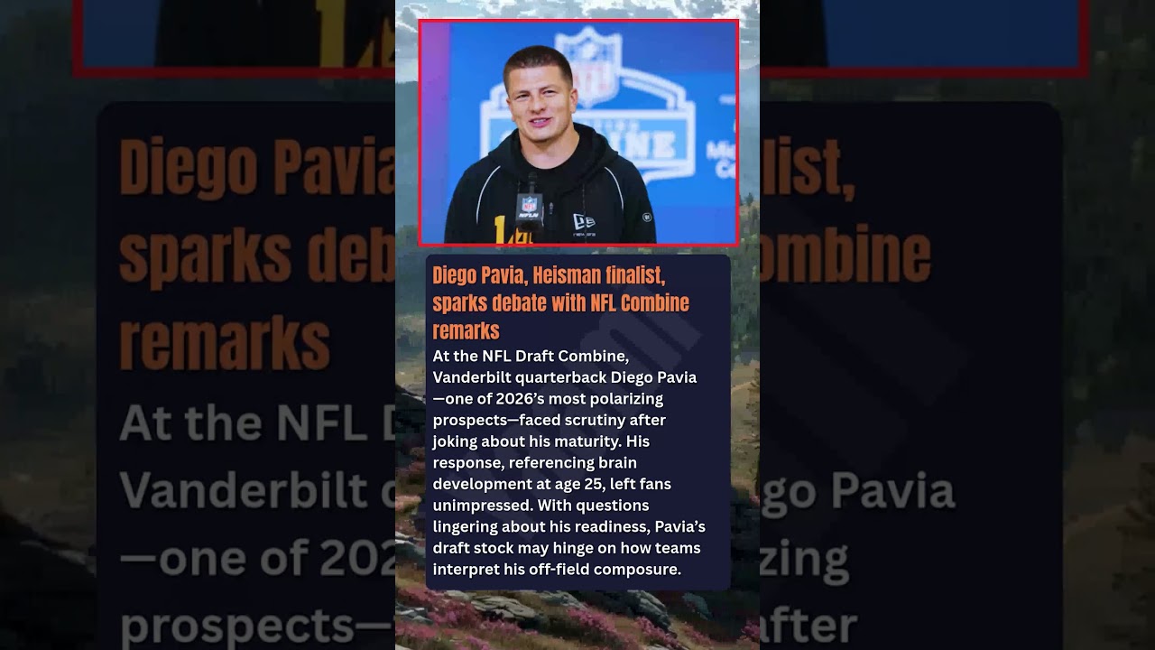 Diego Pavia, Heisman finalist, sparks debate with NFL Combine remarks At the NFL Draft Combine Diego Pavia, Heisman finalist, sparks debate with NFL Combine remarks At the NFL Draft Combine