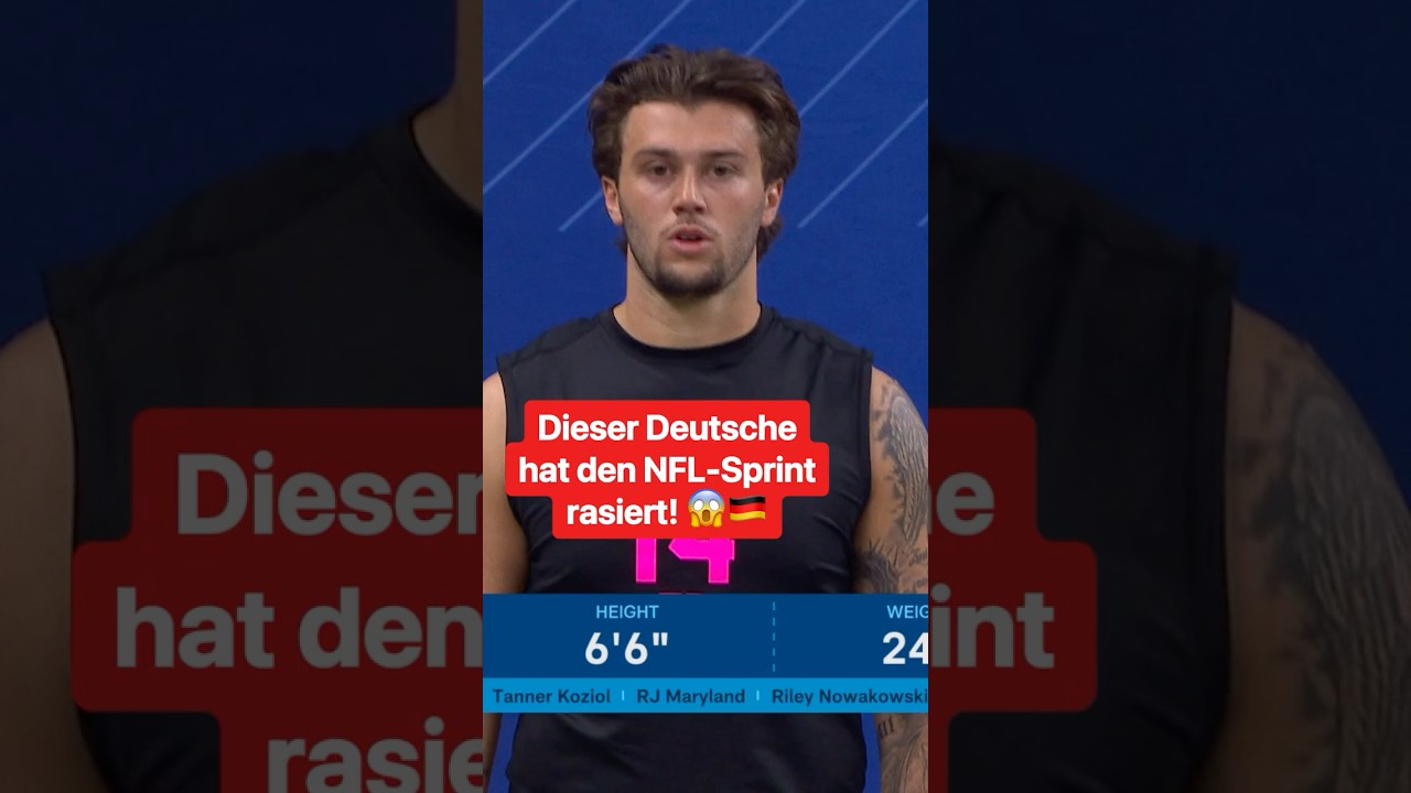 Nächster deutscher NFL-Star incoming! 😍🇩🇪 #nfl #combine #draft Nächster deutscher NFL-Star incoming! 😍🇩🇪 #nfl #combine #draft