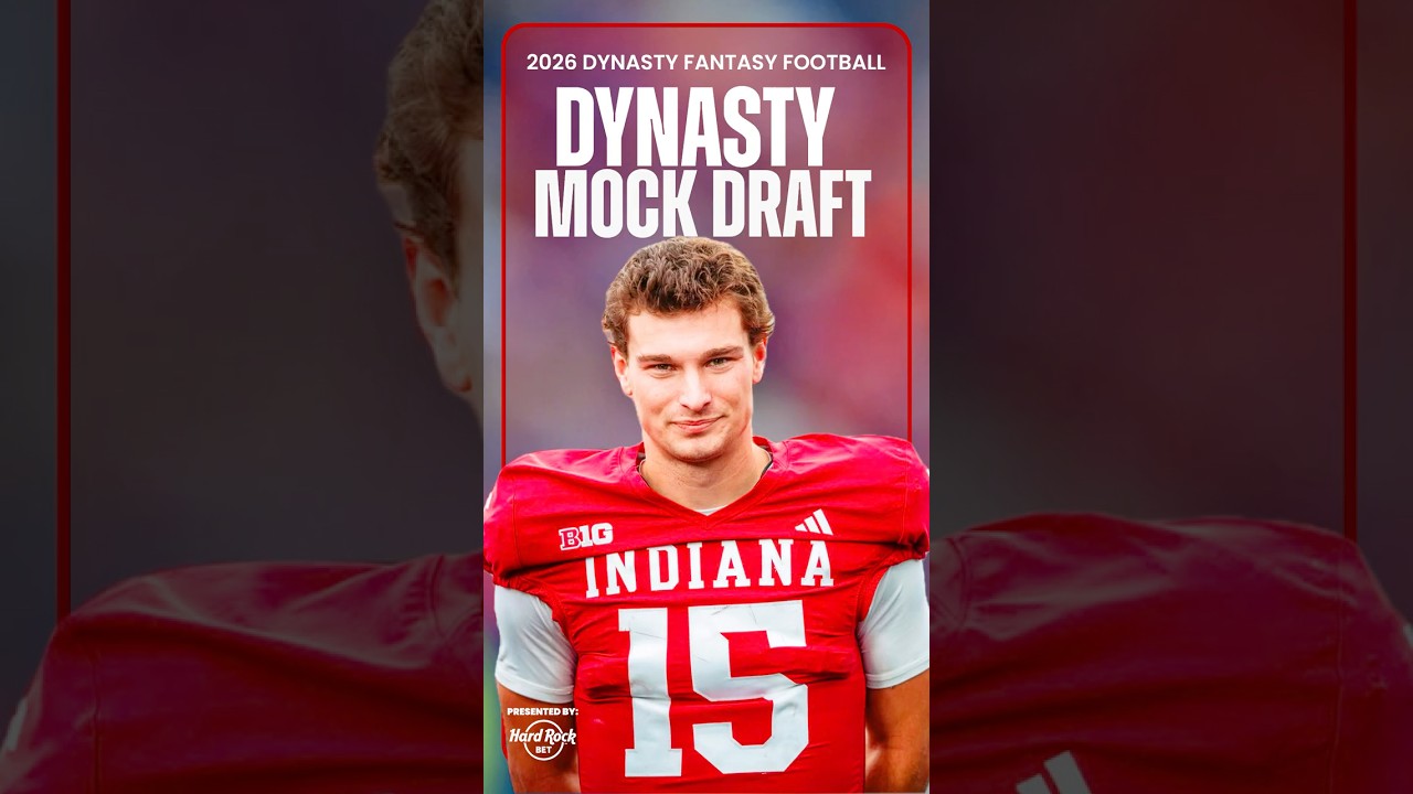 2026 Dynasty Superflex ROOKIE Mock Draft! | Fantasy Football #shorts
