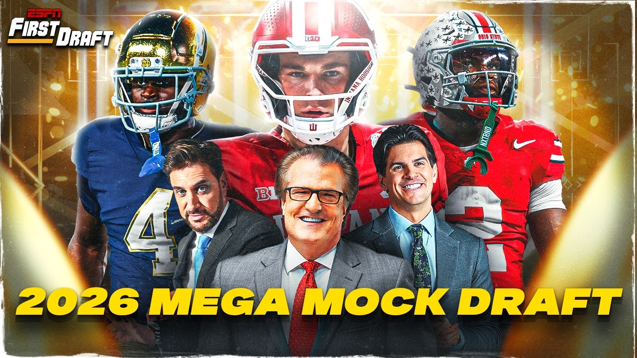 🚨2026 MEGA MOCK DRAFT🚨 w/Mel Kiper, Field Yates & Greeny! | First Draft 🏈 🚨2026 MEGA MOCK DRAFT🚨 w/Mel Kiper, Field Yates & Greeny! | First Draft 🏈