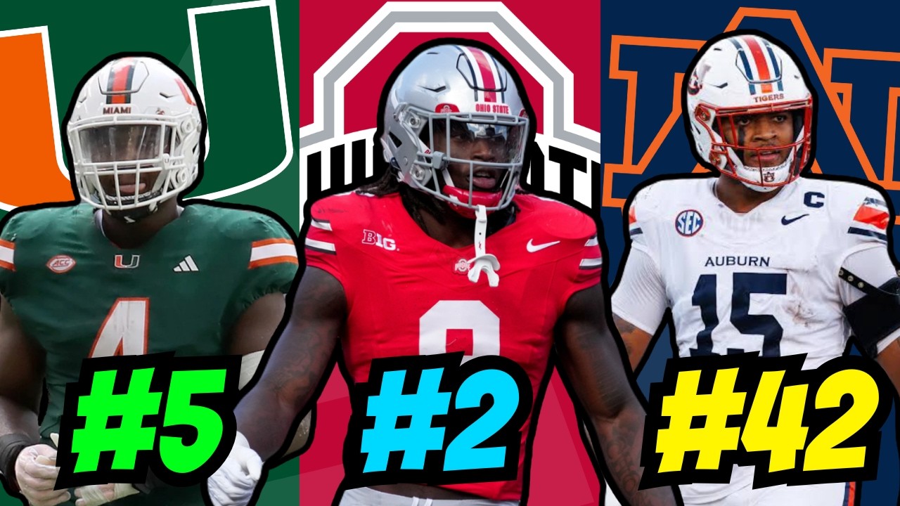 2026 NFL Draft FINAL Big Board: Top 50 Prospects