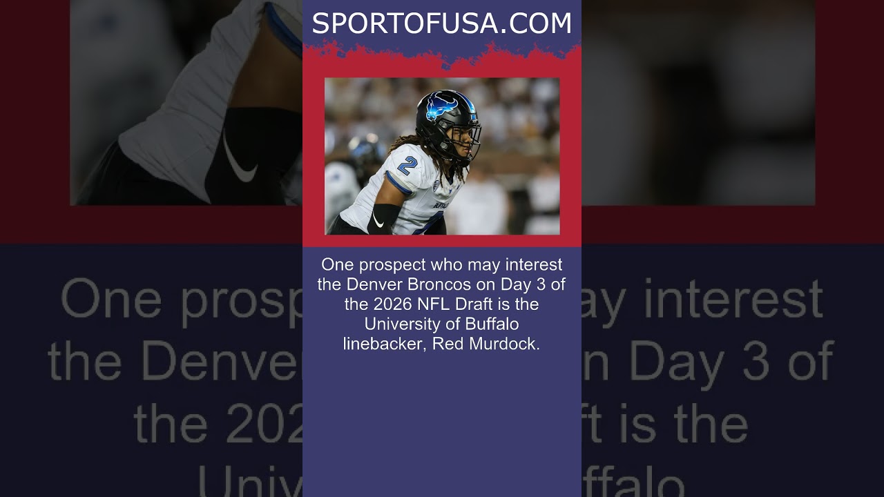 Broncos draft prospects 2026: Buffalo LB Red Murdock #shorts