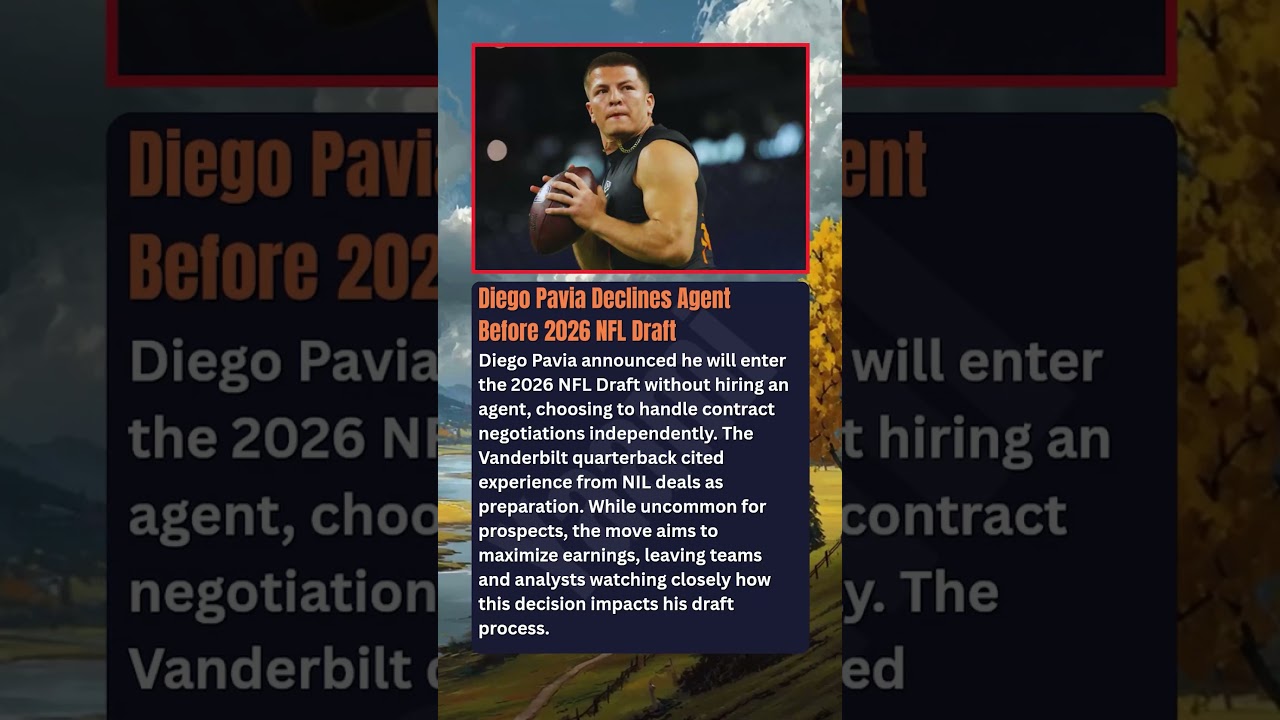 Diego Pavia Declines Agent Before 2026 NFL Draft Diego Pavia announced he will enter the 2026 NFL Diego Pavia Declines Agent Before 2026 NFL Draft Diego Pavia announced he will enter the 2026 NFL