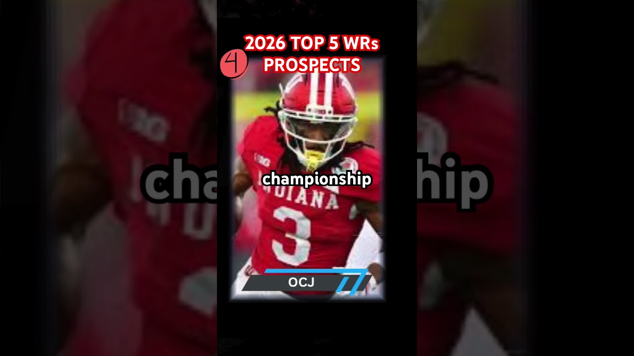 Ejay’s Top 5 WRs in the 2026  #nfldraft Omar Cooper Jr #nfl #draftprospects #draft  #rookies #OCJ