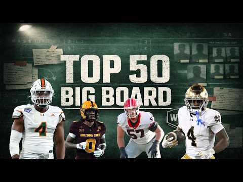 FINAL 2026 NFL Draft Big Board | Top 50 Prospects Ranked by An NFL Scouting Model