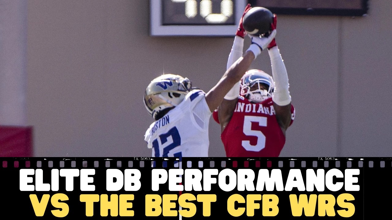 Indiana’s CB D’Angelo Ponds is LOCKING UP EVERYONE!  2026 NFL Draft!