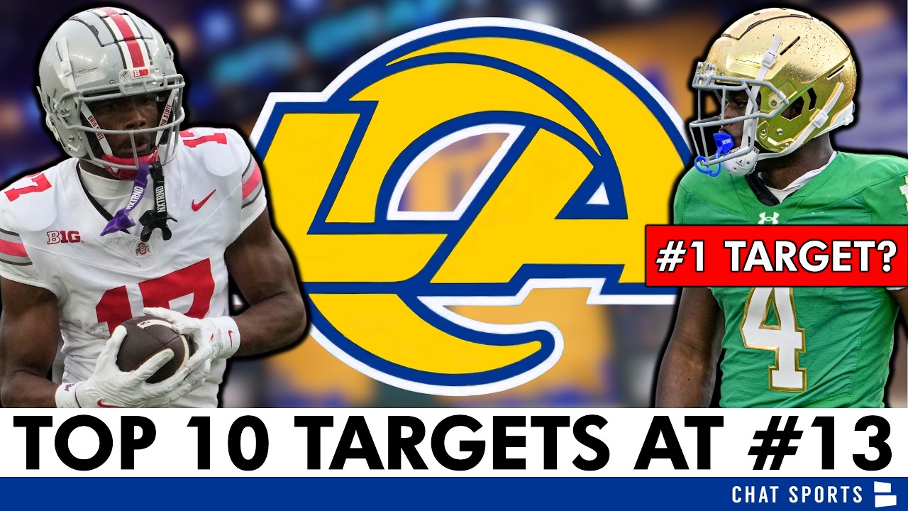 LA Rams Top 10 Draft Targets In The 2026 NFL Draft: Top Options At 13th Overall