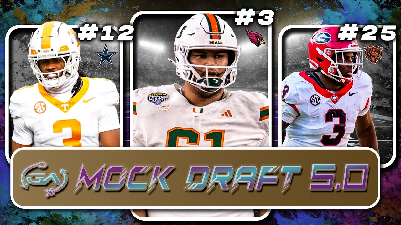 🚨LIVE – Mock Draft 5.0 | 2026 NFL Draft | Post NFL Combine 🚨LIVE – Mock Draft 5.0 | 2026 NFL Draft | Post NFL Combine