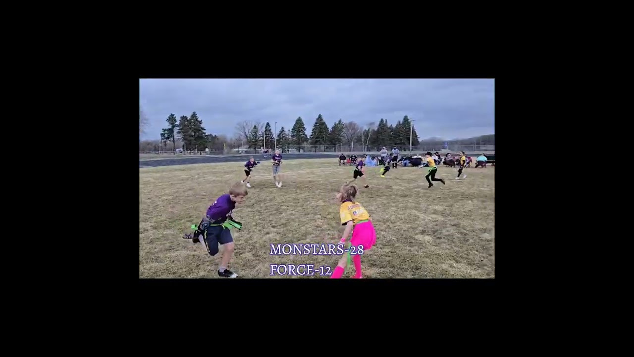MONSTARS FLAG FOOTBALL SPRING 26 VIKINGS NFL FLAG GAME 1 VS FORCE