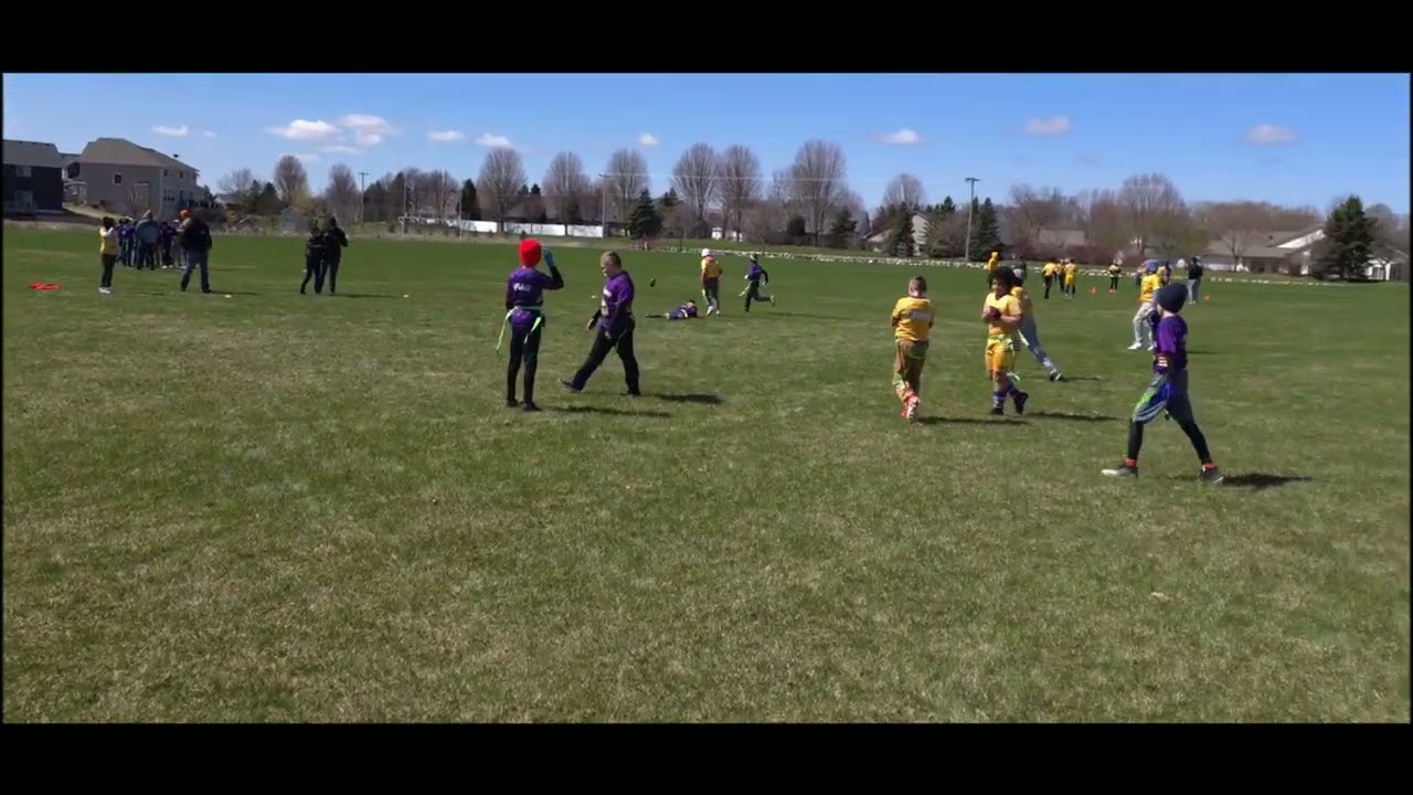 MONSTARS FLAG FOOTBALL VIKINGS NFL FLAG  SPRING 26 GAME 2 vs THRASHERS