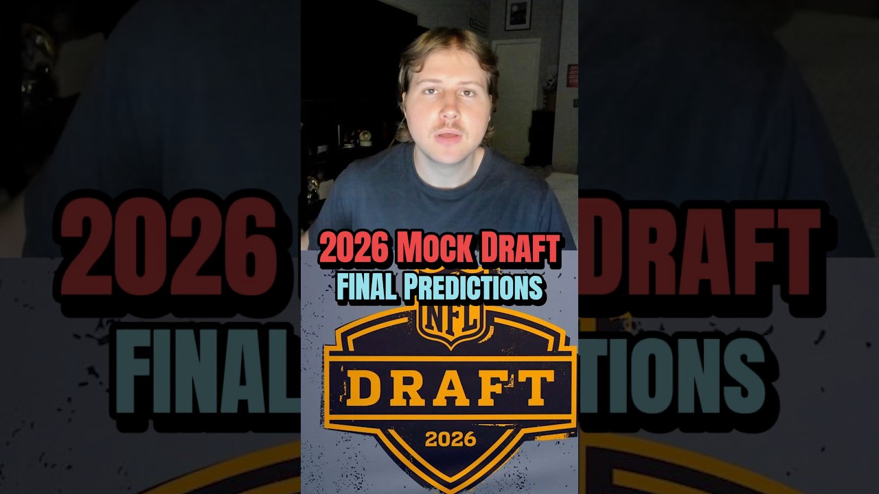 My FINAL 2026 NFL Draft Predictions #nfl #nfldraft