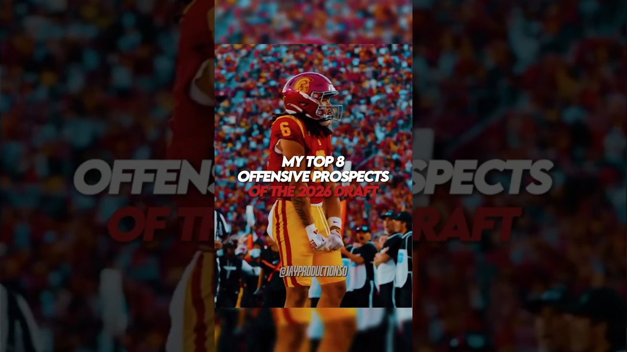 My Top 8 Offensive Prospects Of The 2026 Draft 🏈🔥 #cfb #schooly #nfldraft